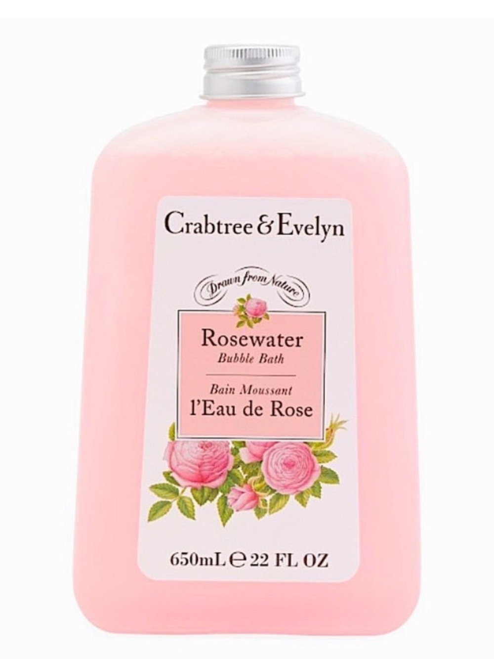 Crabtree & Evelyn Rosewater Bubble Bath New Light Pink Lot of 2.